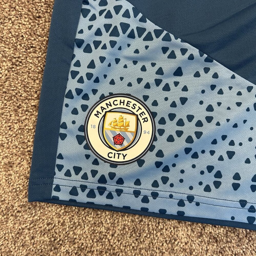 Puma Manchester City Men's Training Soccer Shorts Blue Size M - Medium - NWT $45 - Picture 3 of 16